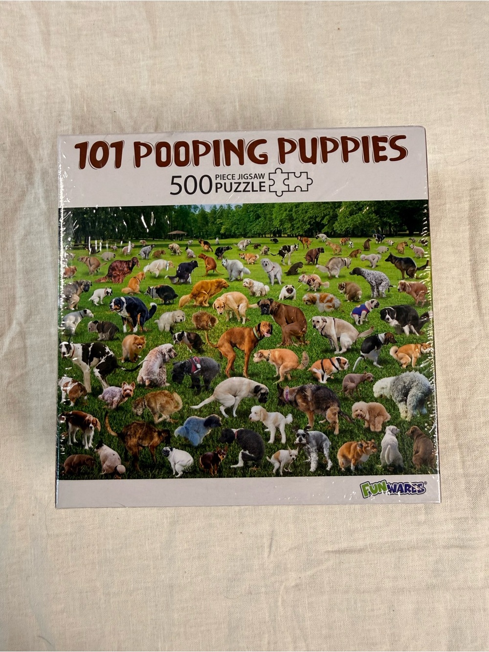 101 Pooping Puppies Puzzle 500 Piece Jigsaw Puzzle Brand New Sealed